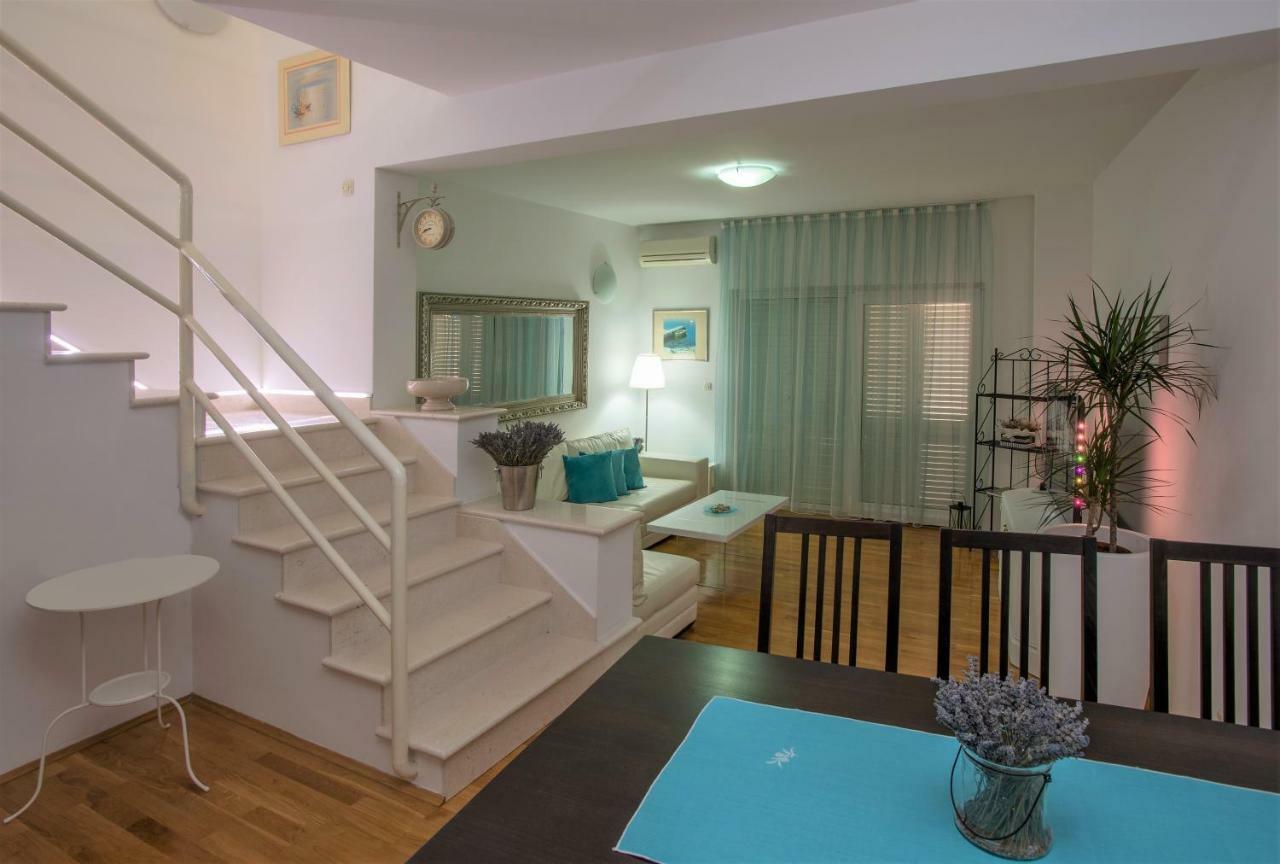 Andor - Lux, Two Beautiful Terraces With Sea & Sunset View Makarska Exterior foto
